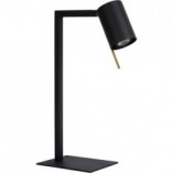Lampa biurkowa minimalistyczna Lesley czarna | Lucide
