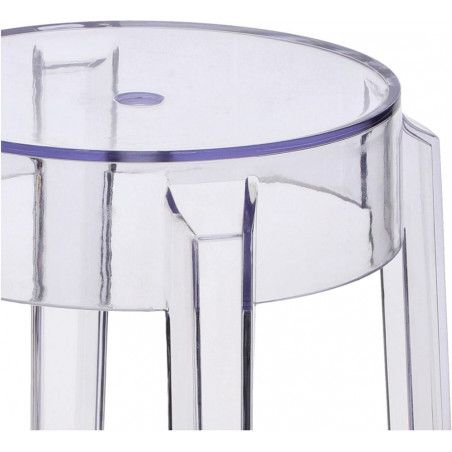 Taboret przezroczysty Duch D2 Design | Nowoczesny design
