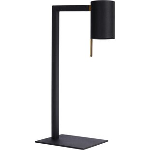 Lampa biurkowa minimalistyczna Lesley czarna | Lucide