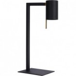 Lampa biurkowa minimalistyczna Lesley czarna | Lucide