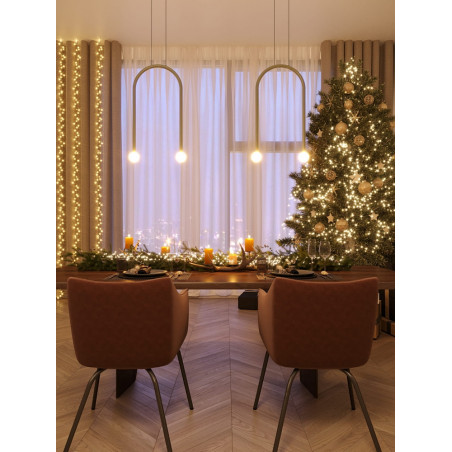 Lampa wisząca Enigma MaxLight | Zielona, szkło, LED