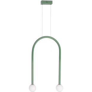 Lampa wisząca Enigma MaxLight | Zielona, szkło, LED