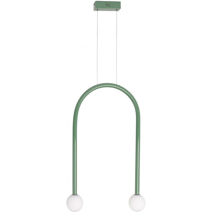Lampa wisząca Enigma MaxLight | Zielona, szkło, LED