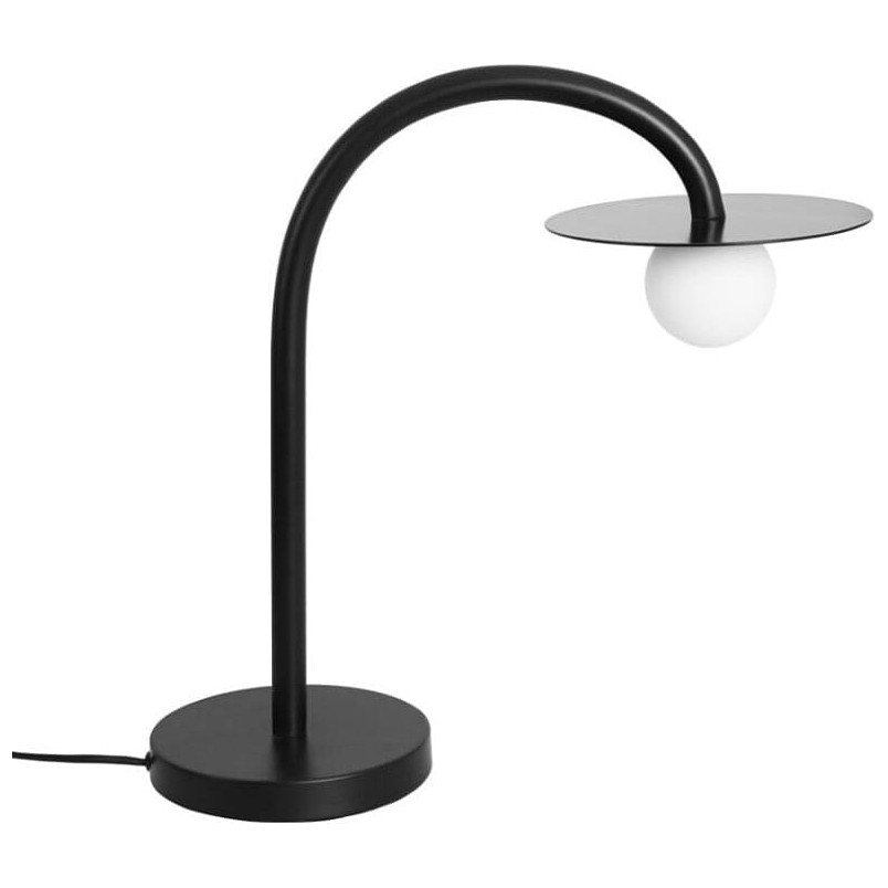 Lampa stołowa Enigma LED - MaxLight | Szkło, Czarny