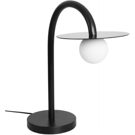 Lampa stołowa Enigma LED - MaxLight | Szkło, Czarny