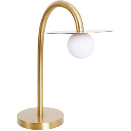 Lampa stołowa złota Enigma LED | MaxLight - Elegancja i styl