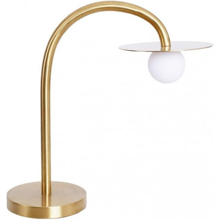 Lampa stołowa złota Enigma LED | MaxLight - Elegancja i styl