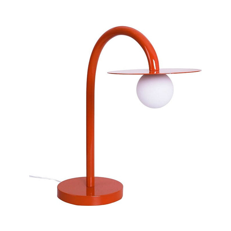 Lampa stołowa czerwona MaxLight Enigma - Szkło, LED | Kup online