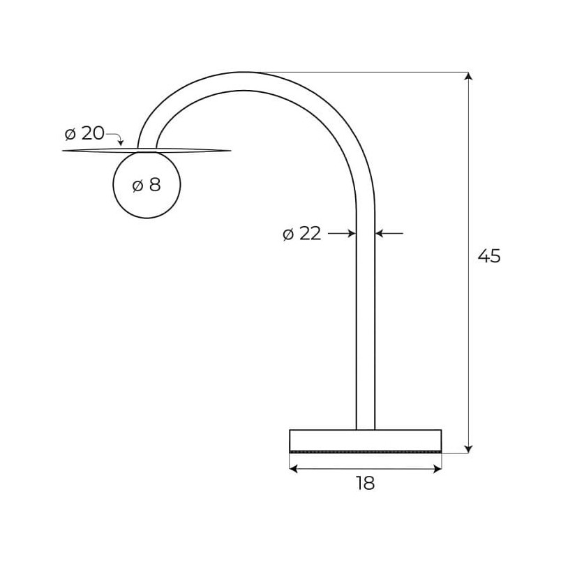 Lampa stołowa czerwona MaxLight Enigma - Szkło, LED | Kup online