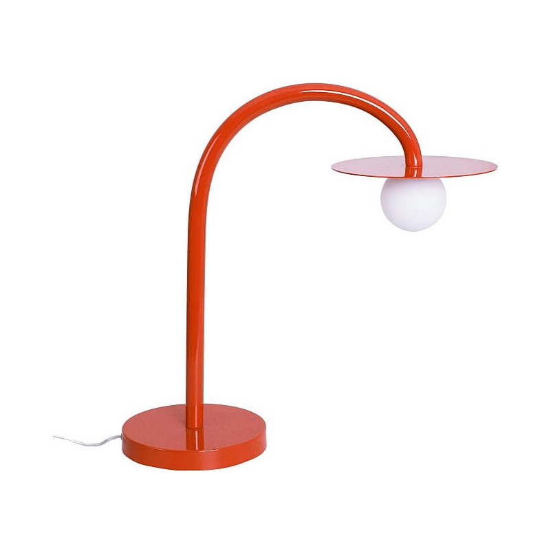 Lampa stołowa czerwona MaxLight Enigma - Szkło, LED | Kup online