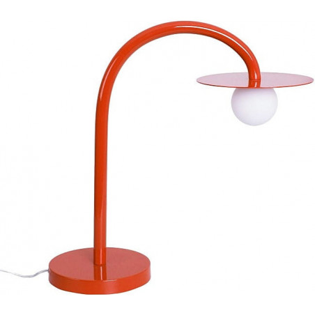 Lampa stołowa czerwona MaxLight Enigma - Szkło, LED | Kup online