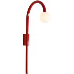 Kinkiet szklany Enigma LED MaxLight | Czerwony, Retro