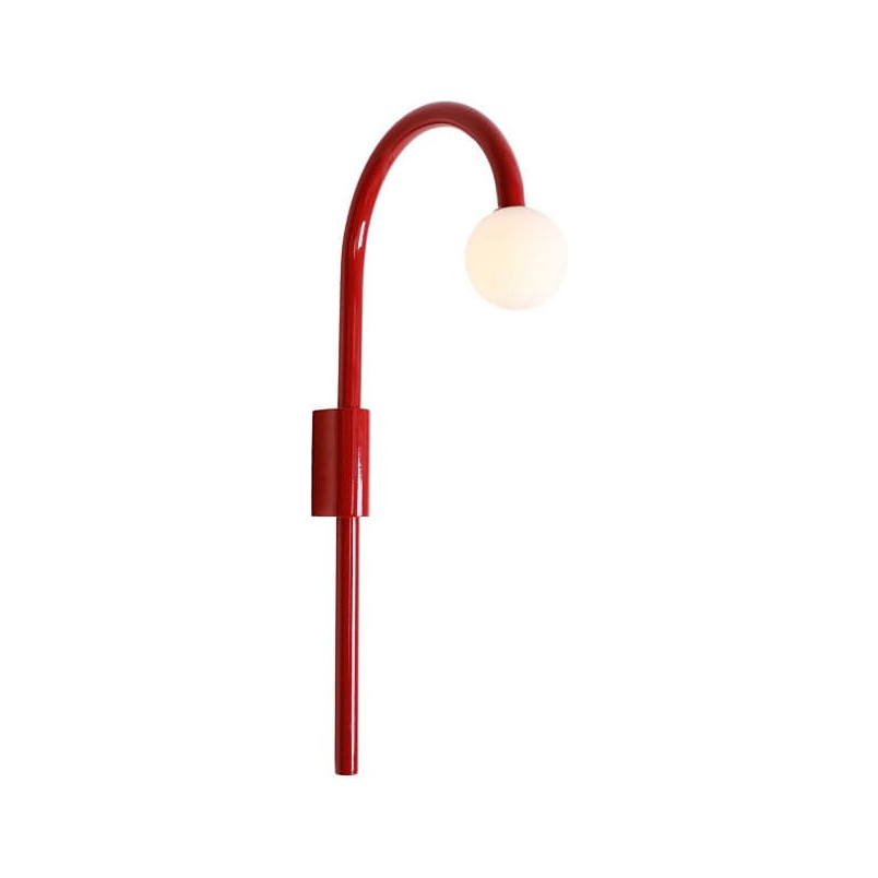 Kinkiet szklany Enigma LED MaxLight | Czerwony, Retro