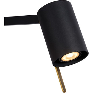 Lampa podłogowa minimalistyczna Lesley Czarna marki Lucide