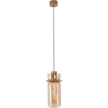 Lampa wisząca szklana Signature LED MaxLight | Bursztynowa