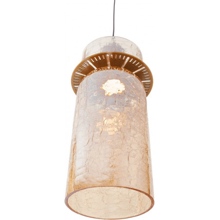 Lampa wisząca szklana Signature LED MaxLight | Bursztynowa
