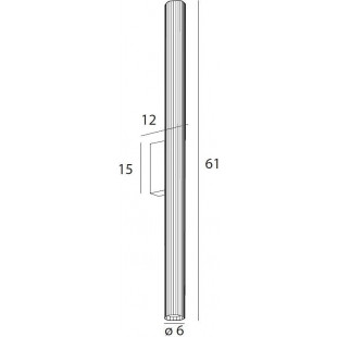 Kinkiet łazienkowy Fayette LED MaxLight | 61cm, Czarny