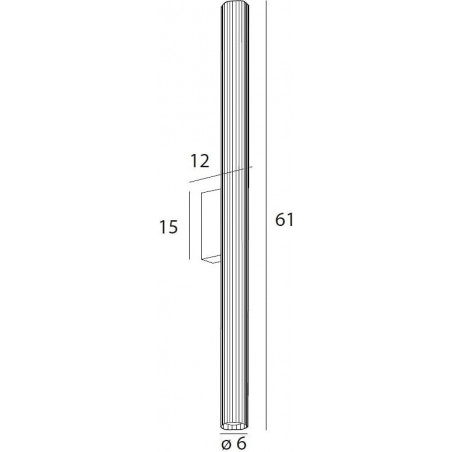 Kinkiet łazienkowy Fayette LED złoty MaxLight | 61cm