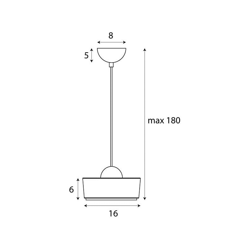 Lampa wisząca Lipari LED MaxLight - Elegancki design, ciepłe światło