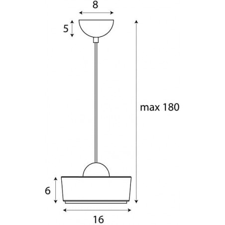 Lampa wisząca Lipari LED MaxLight - Elegancki design, ciepłe światło