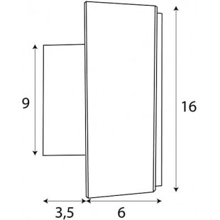 Kinkiet LED Lipari III - MaxLight, 16cm, Złoto Szczotkowane