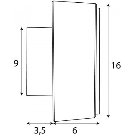 Kinkiet LED Lipari III - MaxLight, 16cm, Złoto Szczotkowane