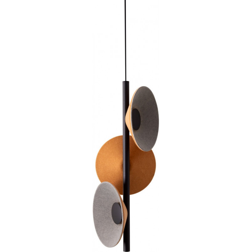 Lampa wisząca Puro LED - szara, żółta, czarna | MaxLight