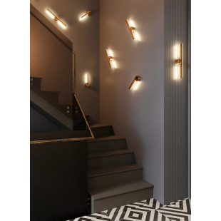 Kinkiet Merano LED Złoty | MaxLight - Elegancki Design