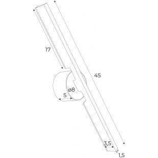 Kinkiet Merano LED czarny | MaxLight - Nowoczesny design