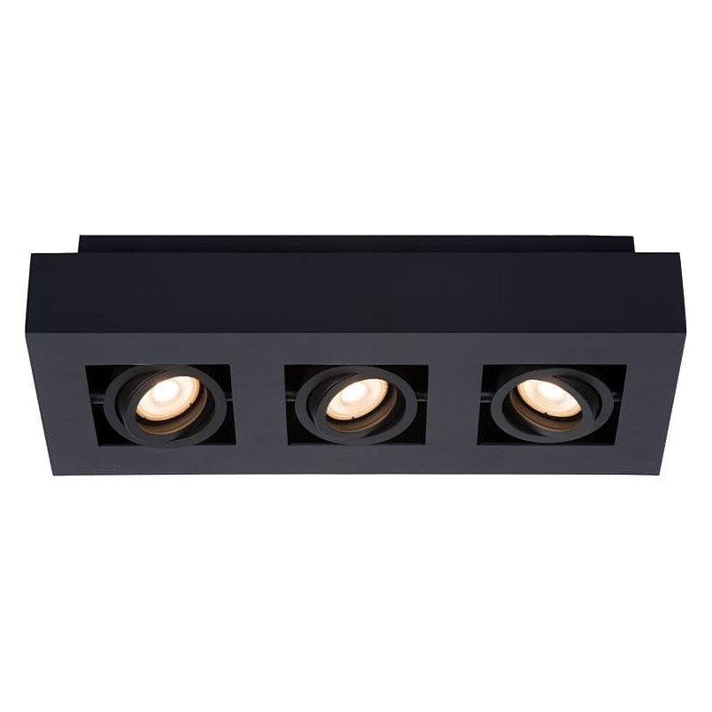 Plafon LED Xirax 3 czarny Lucide | Nowoczesne Oświetlenie