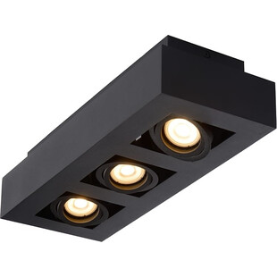 Plafon LED Xirax 3 czarny Lucide | Nowoczesne Oświetlenie