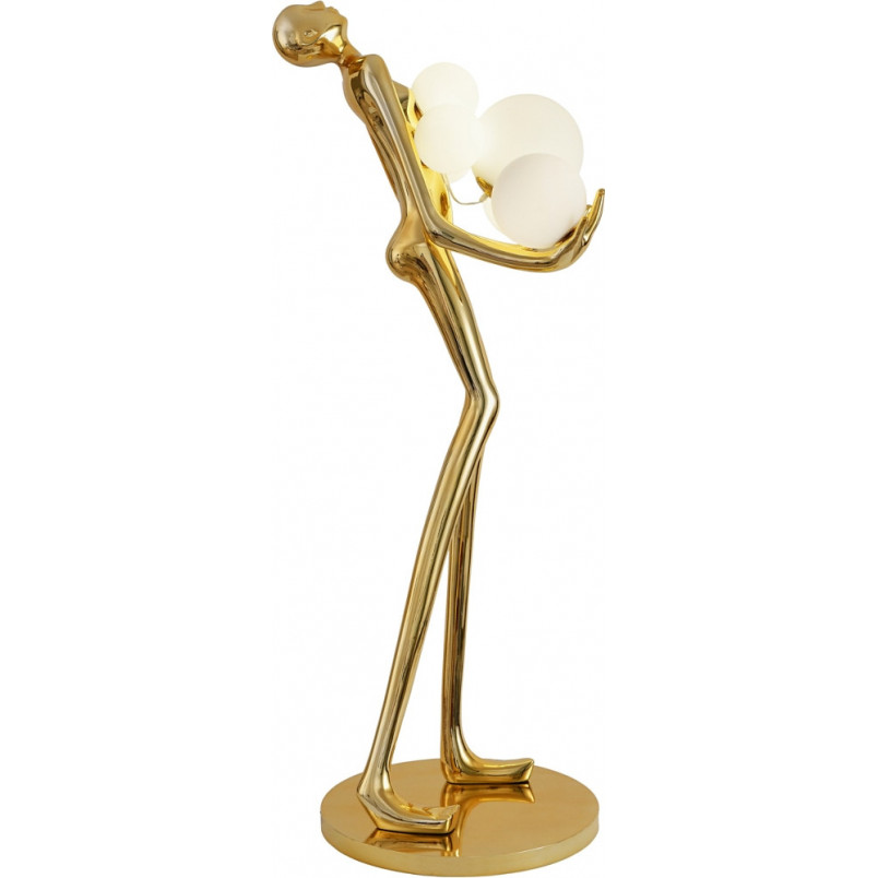 Lampa podłogowa Woman | Złoto-biała, 180cm | Step Into Design