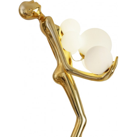 Lampa podłogowa Woman | Złoto-biała, 180cm | Step Into Design