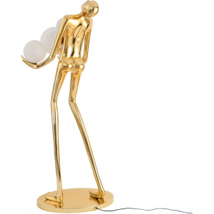 Lampa podłogowa Woman | Złoto-biała, 180cm | Step Into Design