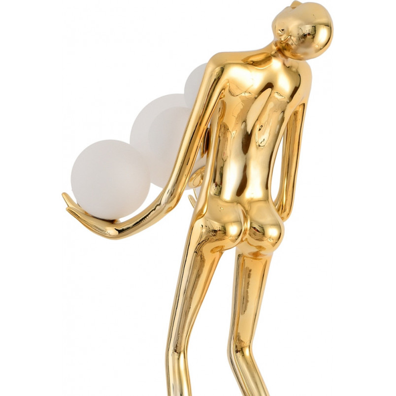 Lampa podłogowa Woman | Złoto-biała, 180cm | Step Into Design