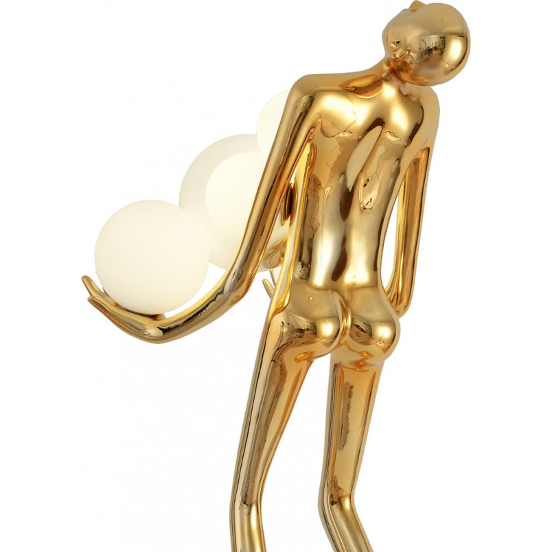 Lampa podłogowa Woman | Złoto-biała, 180cm | Step Into Design