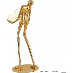 Lampa podłogowa Woman | Złoto-biała, 180cm | Step Into Design