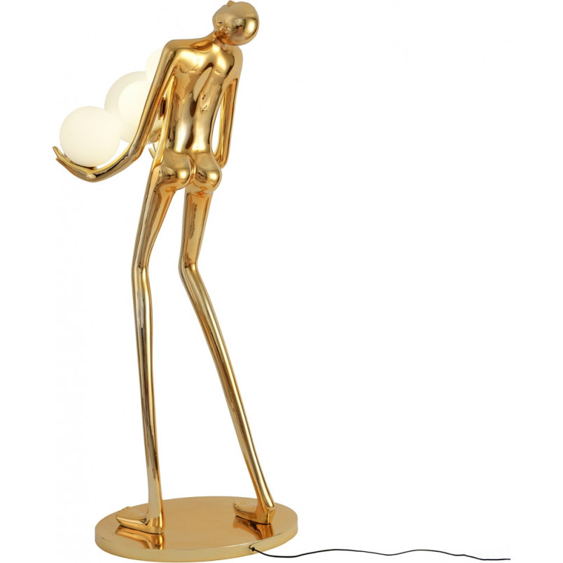 Lampa podłogowa Woman | Złoto-biała, 180cm | Step Into Design