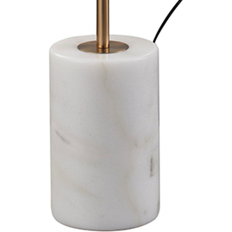 Lampa podłogowa Vincent LED złota z marmurem | Step Into Design