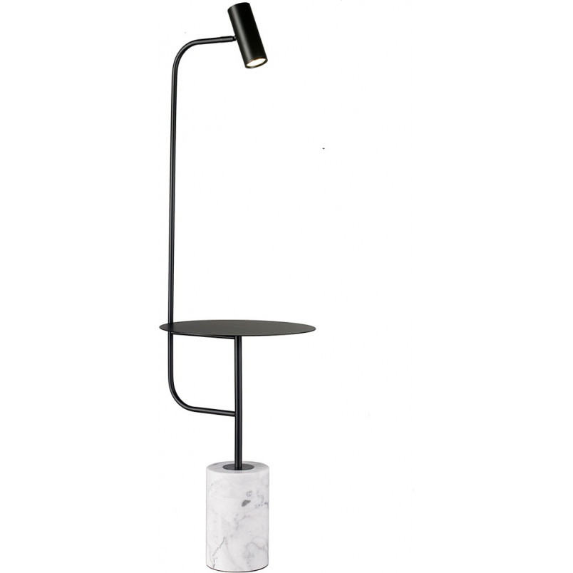 Lampa podłogowa Vincent LED czarny/marmur - Step Into Design