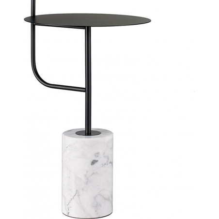 Lampa podłogowa Vincent LED czarny/marmur - Step Into Design