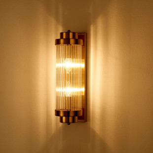Kinkiet szklany złoty Stelo 60cm - Step Into Design | Luksusowy Design