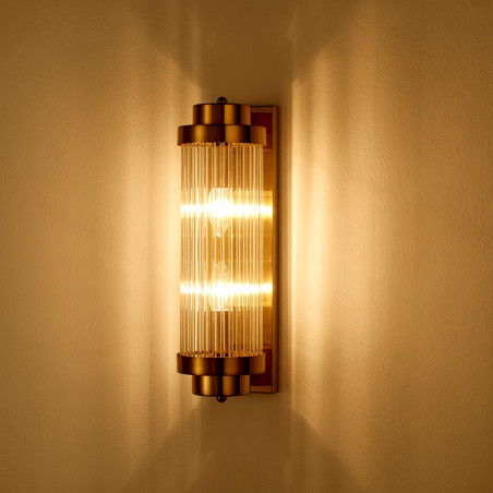 Kinkiet szklany złoty Stelo 60cm - Step Into Design | Luksusowy Design