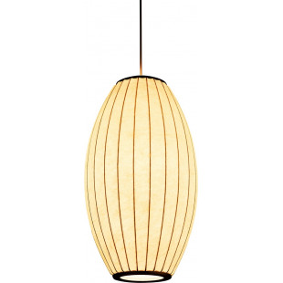 Lampa wisząca Japandi Silk | Biała, tkanina | Step Into Design
