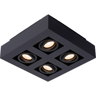 Plafon sufitowy kwadratowy Xirax IV Led Dtw Czarny marki Lucide