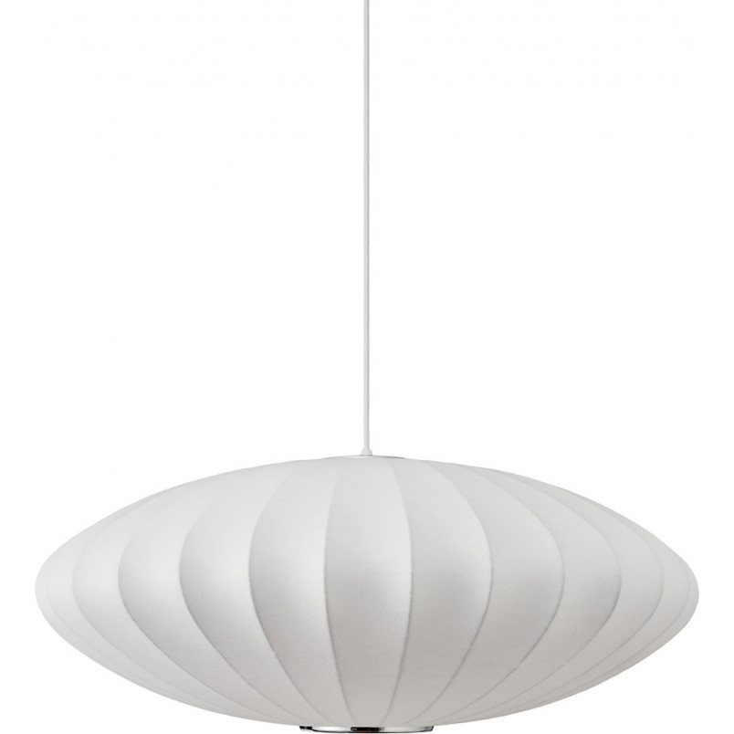 Lampa wisząca Japandi Silk Flat 50cm biała | Step Into Design