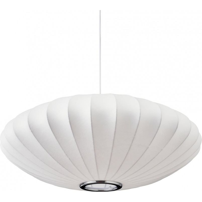 Lampa wisząca Japandi Silk Flat 50cm biała | Step Into Design