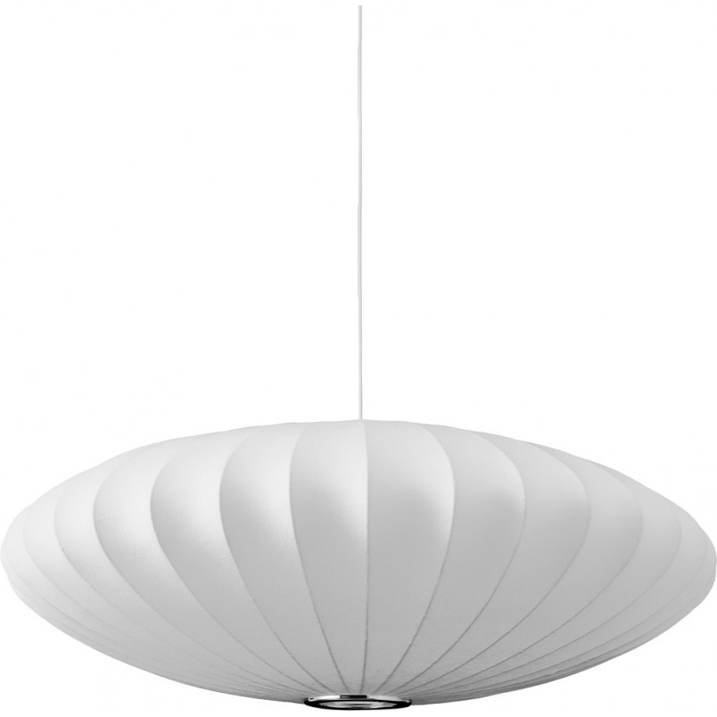 Lampa wisząca Japandi Silk Flat 50cm biała | Step Into Design