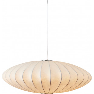 Lampa wisząca Japandi Silk Flat 50cm biała | Step Into Design
