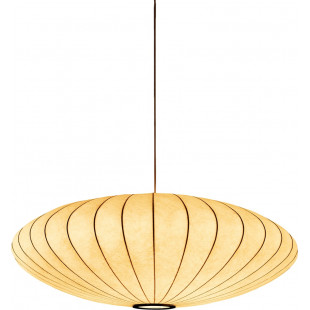 Lampa wisząca Japandi Silk Flat 50cm biała | Step Into Design